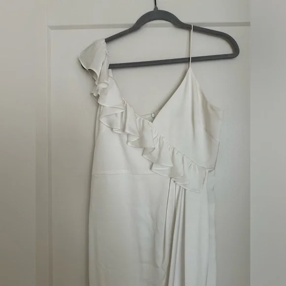 Shona Joy Luxe Asymmetrical Frill Maxi Dress - Picture 3 of 3